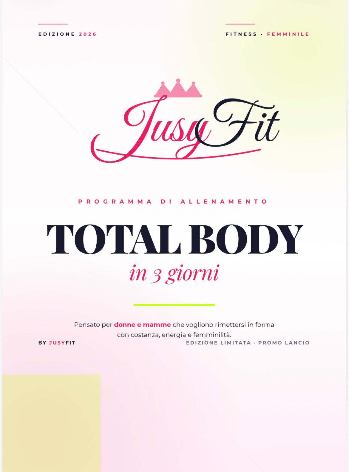🎯 Metodo Sniper – Scheda Total Body 3 Giorni